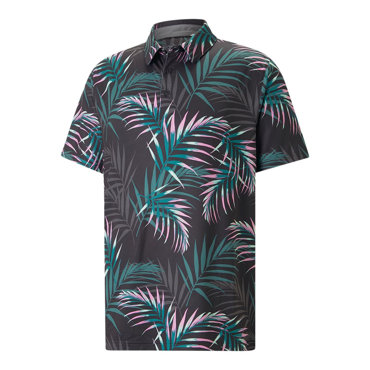 PUMA Men's Cloudspun Palm Leaf Polo T Shirt