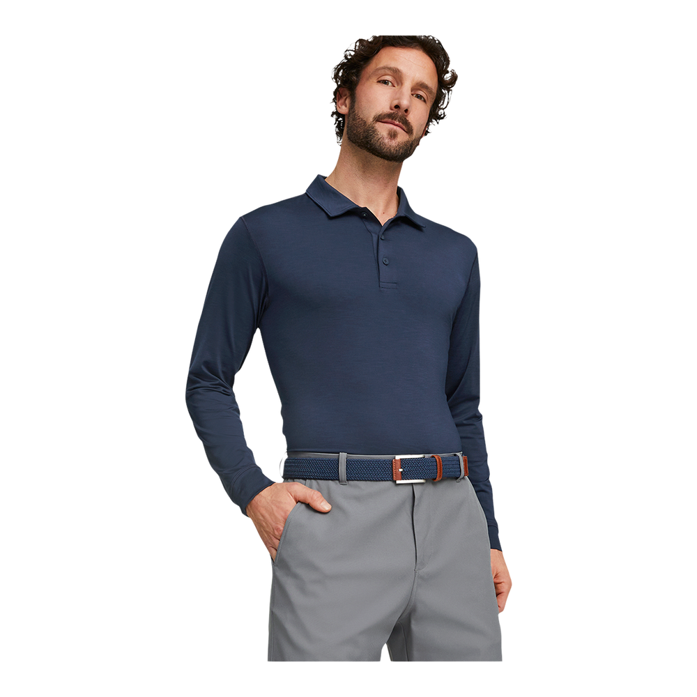 Puma Men's You-V Long Sleeve Polo Shirt