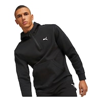 PUMA Men's RAD/CAL Half Zip Hoodie Front_Angled_Left