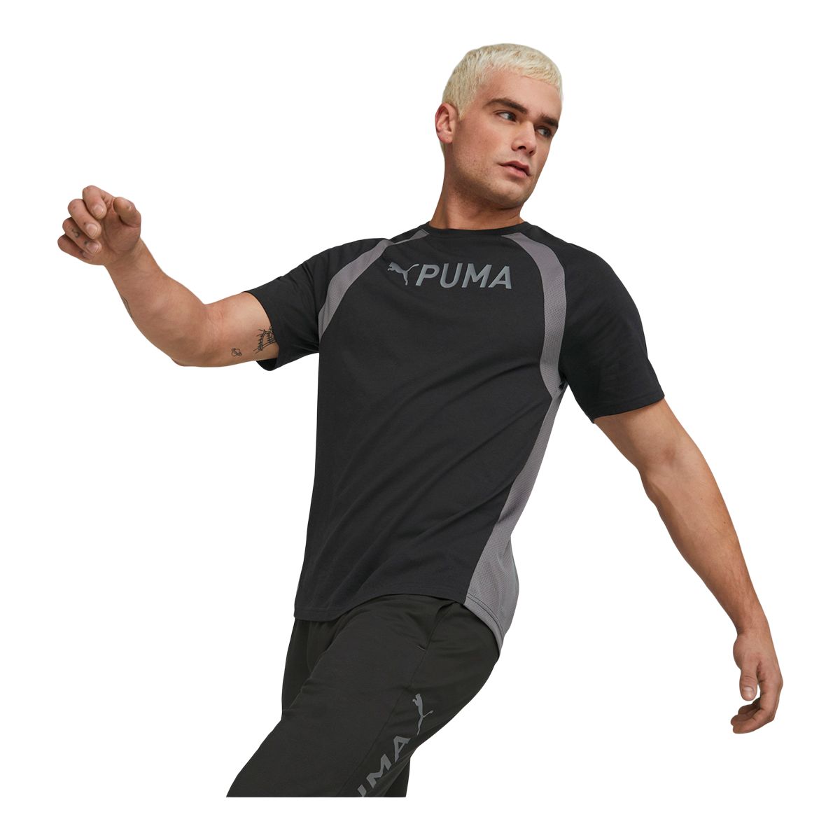 PUMA Men's Train Fit Tri Blend T Shirt