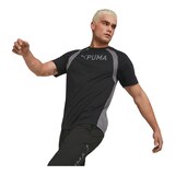 PUMA Men's Train Fit Tri Blend T Shirt Front_Angled_Left