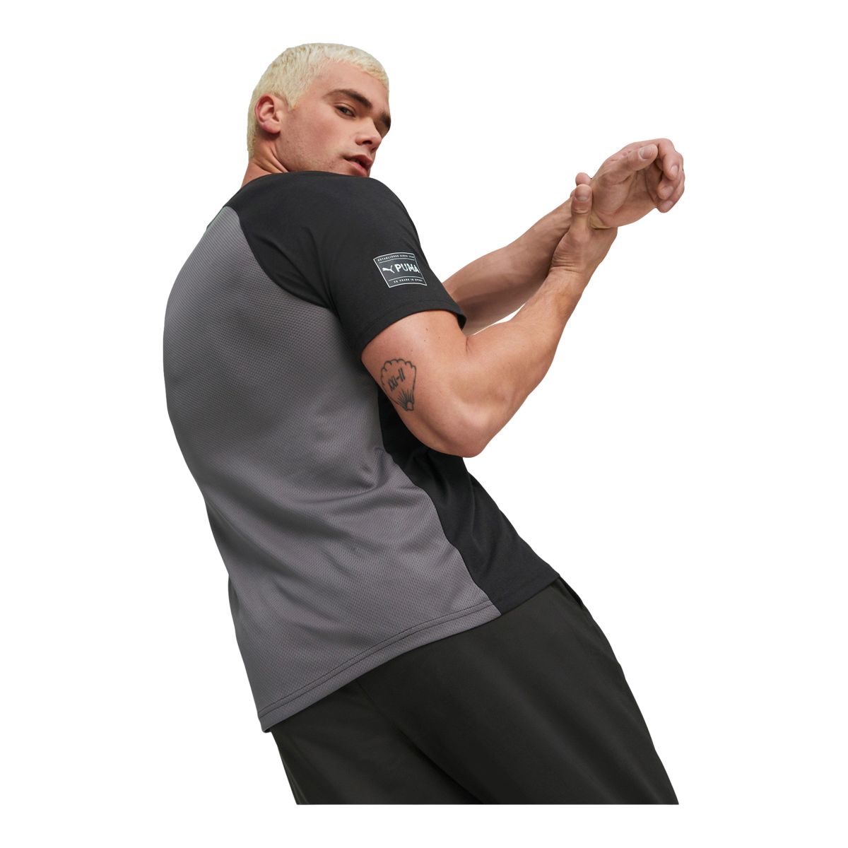 PUMA Men's Train Fit Tri Blend T Shirt