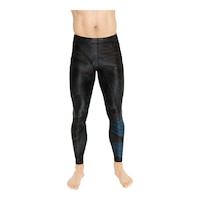 NoMiNoU Men's Reversible Salmon Run Leggings Front_Flat