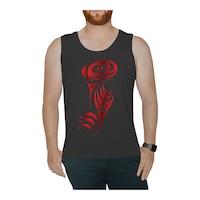 NoMiNoU Men's Salmon Run Tank Front_Flat