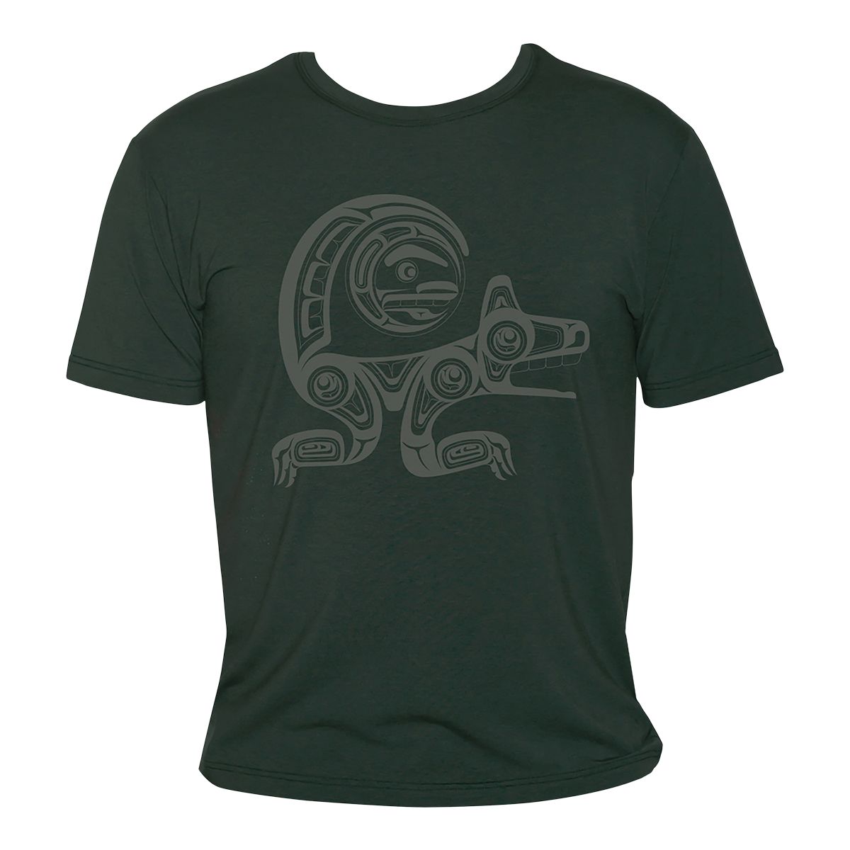 NoMiNoU Men's Wolf And Moon T Shirt