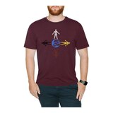 NoMiNoU Men's RHV 4 Direction T Shirt Front_Flat