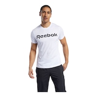 Reebok Men's Linear Graphic T Shirt Front_Flat
