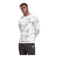 Reebok Men's ID Modern Camo Fleece Sweatshirt Front_Angled_Left