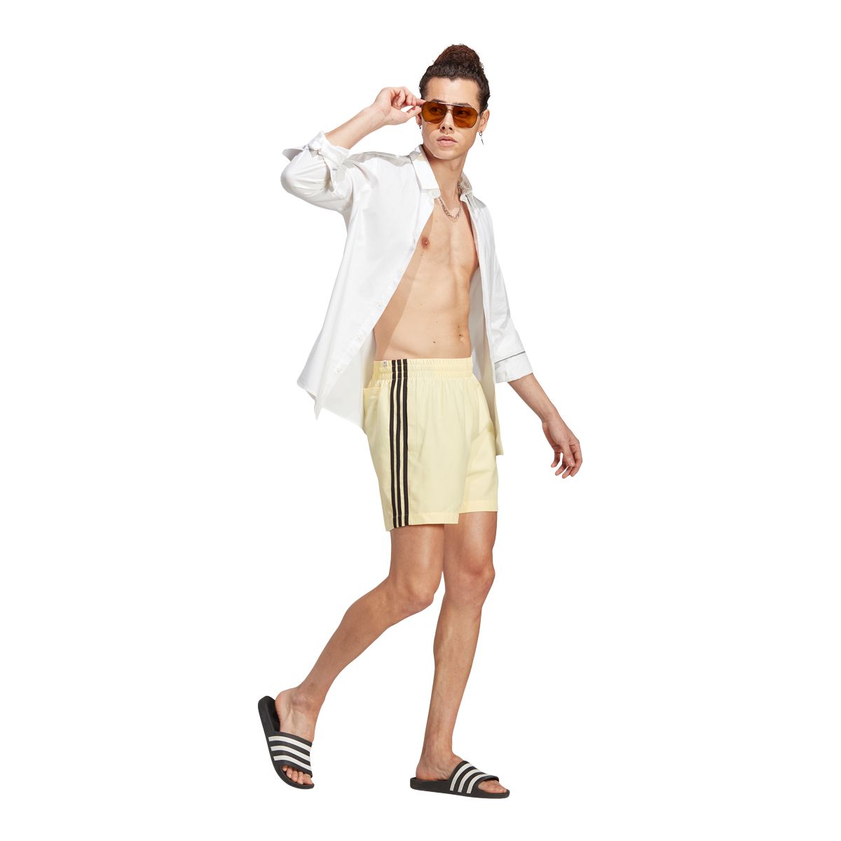 adidas Originals Men's 3-Stripe SH 15.5 Inch Volley Shorts