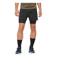 Salomon Men's Sense 2-in-1 Shorts Front_Flat