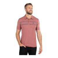 TravisMathew Men's Red River Polo T Shirt Front_Flat