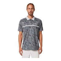 Oakley Men's Sand Camo Raglan Polo Shirt Front_Flat