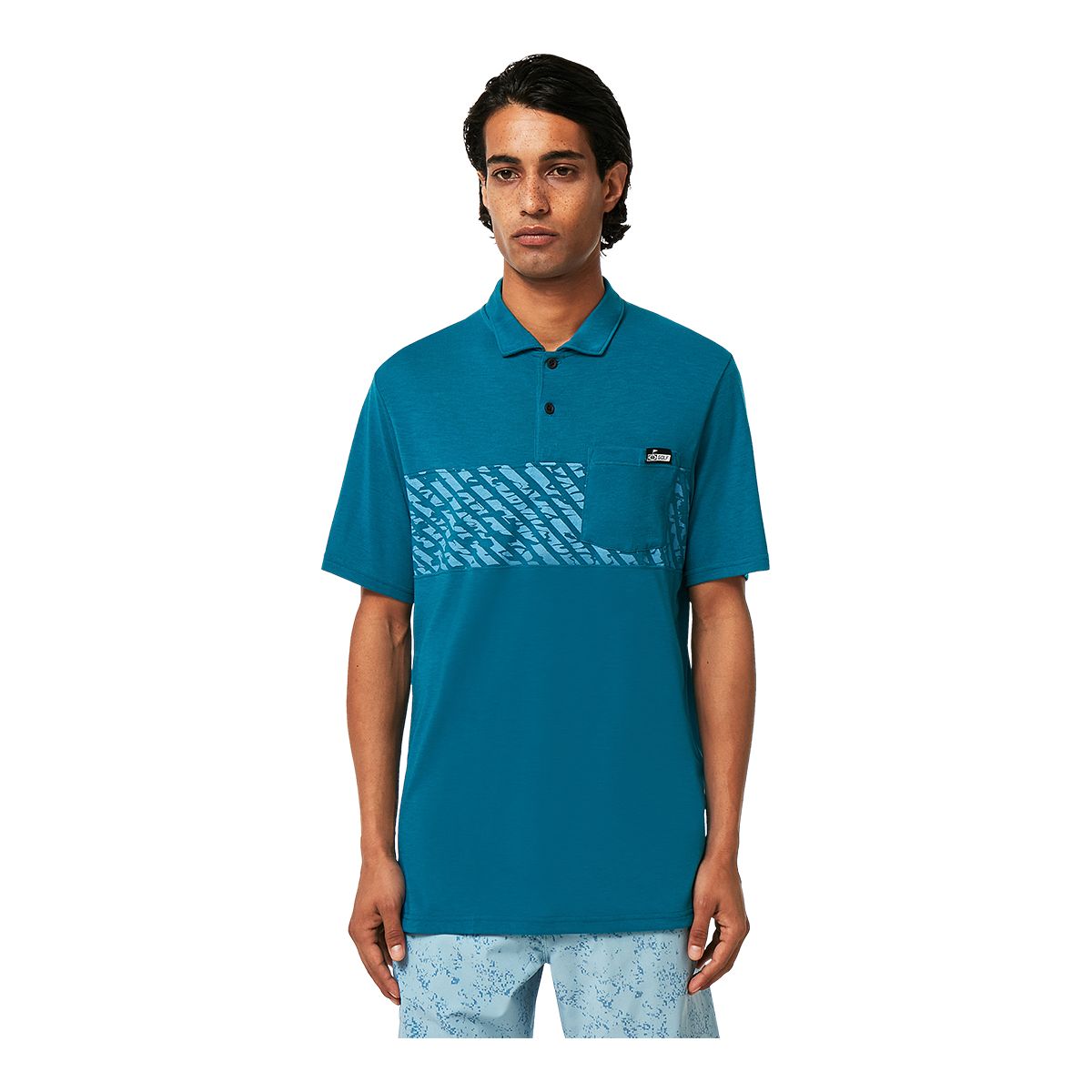 Oakley Men's Sand Stripe Pocket Polo Shirt