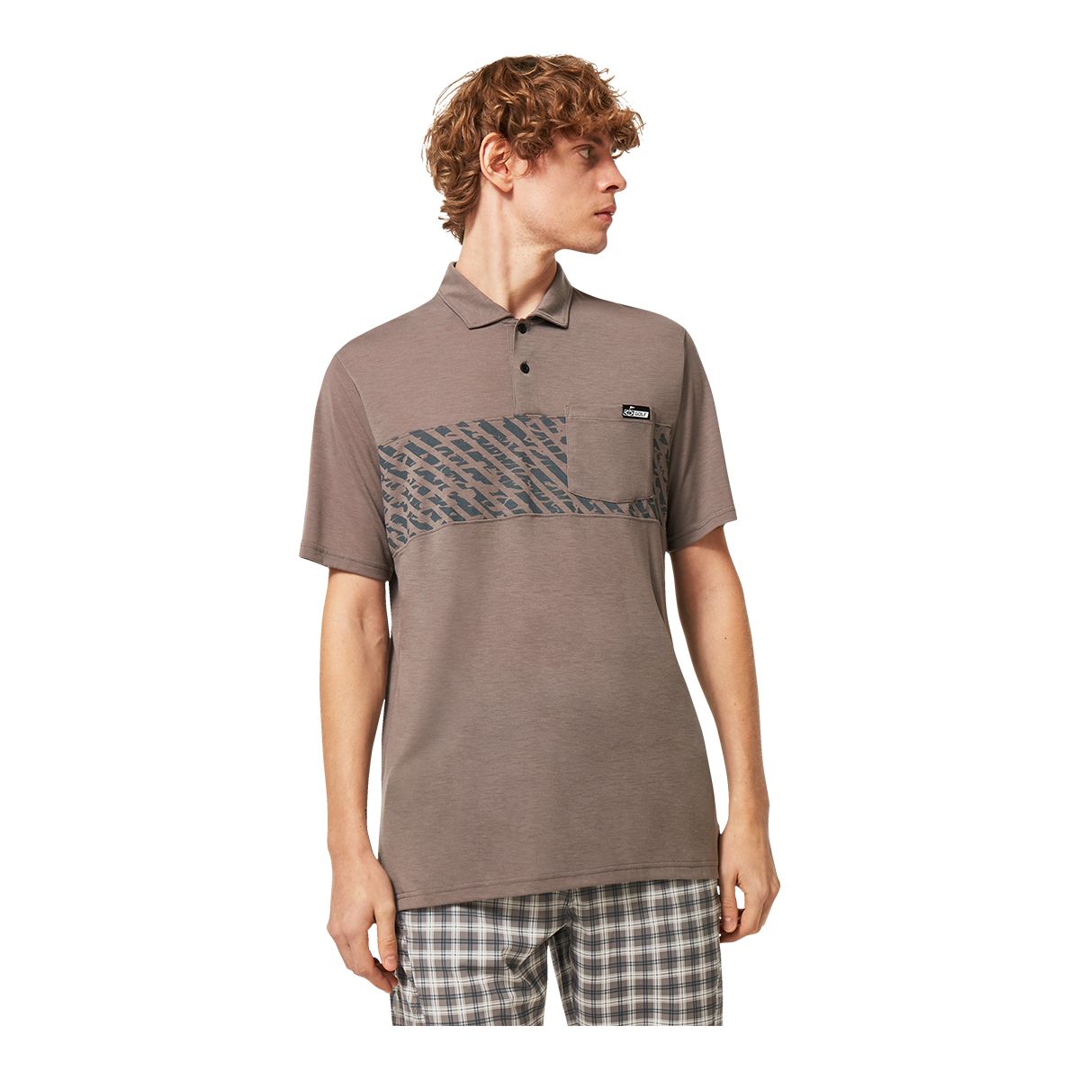 Oakley Men's Sand Stripe Pocket Polo Shirt