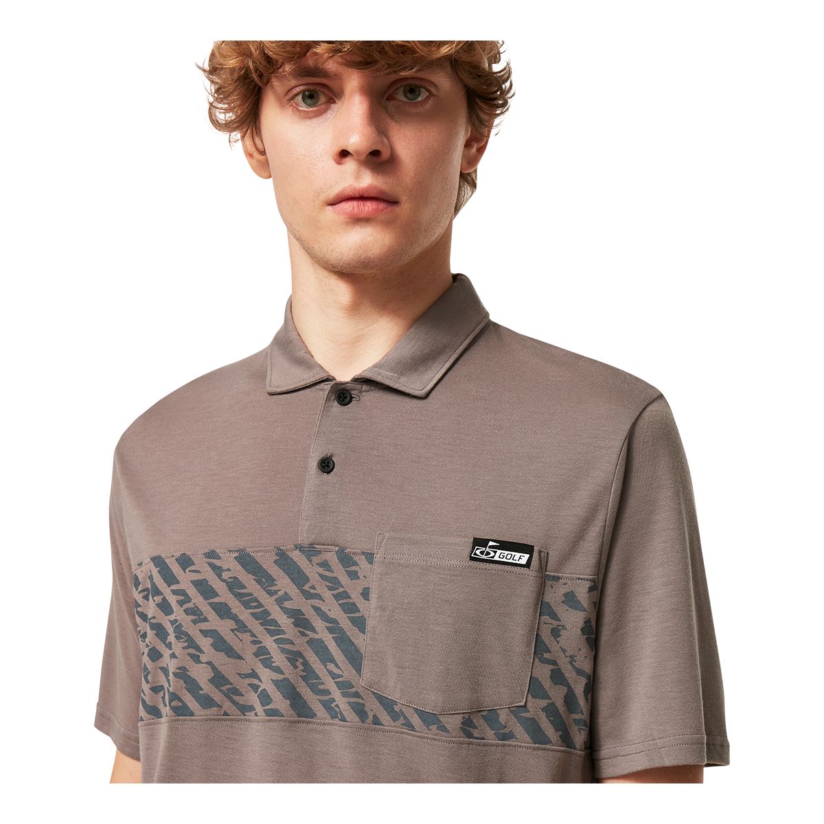 Oakley Men's Sand Stripe Pocket Polo Shirt