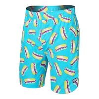 Saxx Men's Go Coastal 7 Inch 2 in 1 Volley Shorts Front_Angled_Left
