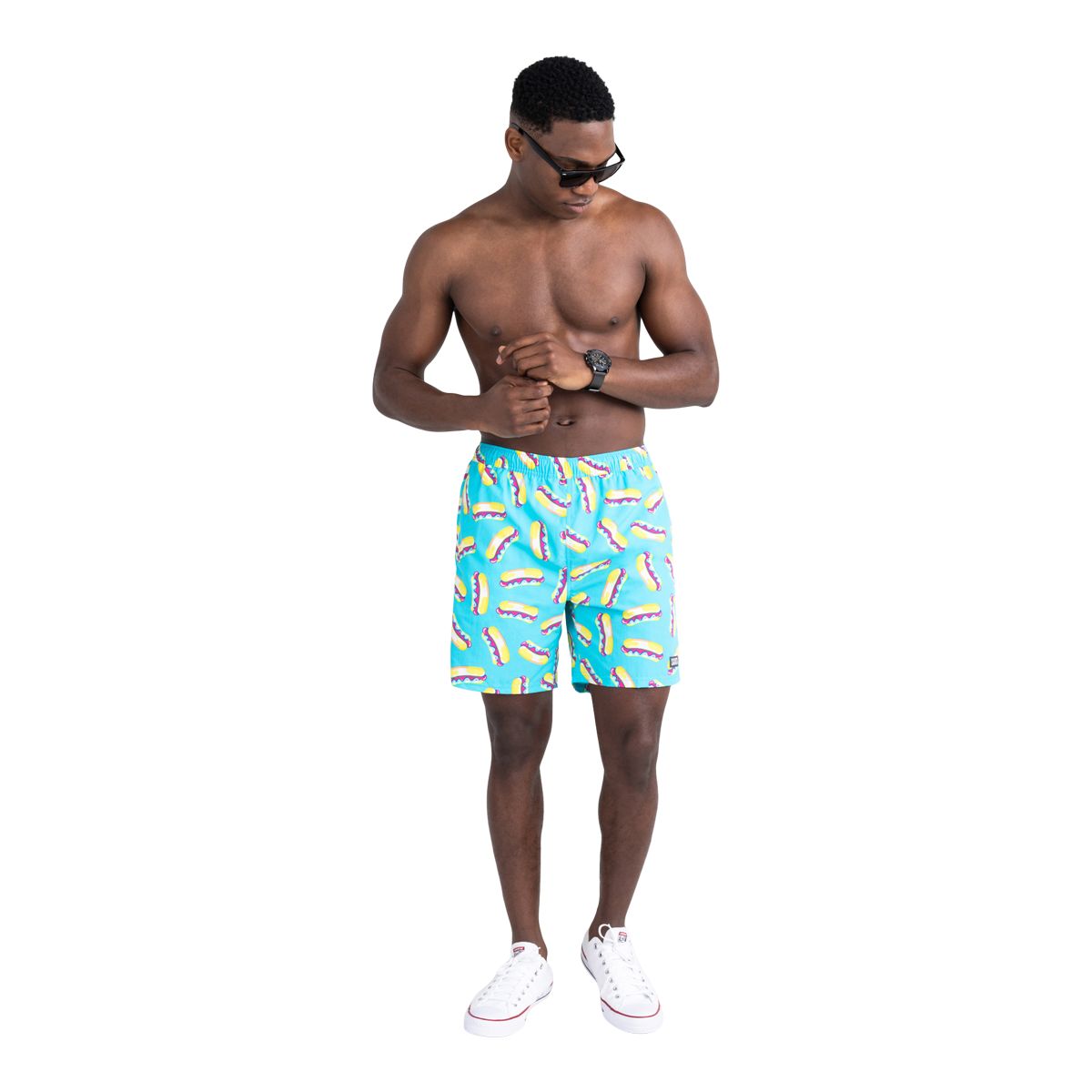 Saxx Men's Go Coastal 7 Inch 2 in 1 Volley Shorts