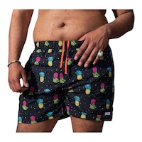 Saxx Men's Go Coastal 5 Inch 2 In 1 Volley Shorts Front_Three_Fourths_Angled_Left