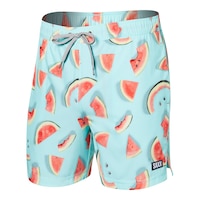 Saxx Men's Oh BUOY 5 Inch 2N1 Volley Shorts Front_Three_Fourths_Angled_Left