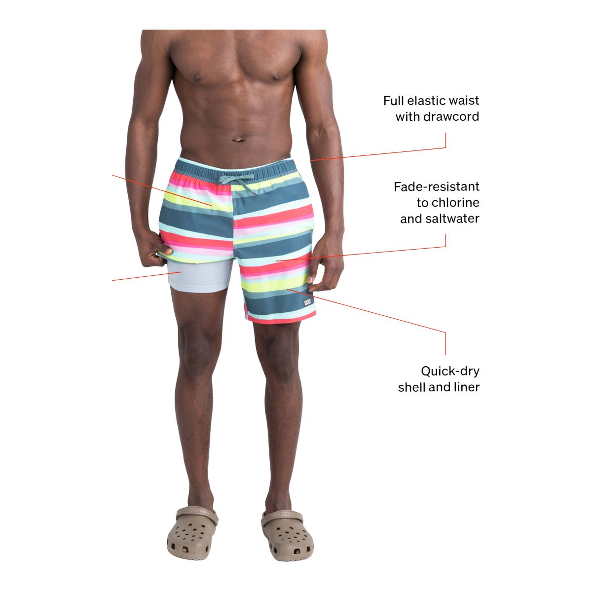 Saxx Men's Oh Buoy 2N1 Volley 7in Swim Shorts Sportchek