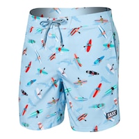 Saxx Men's Betawave 17 Inch 2N1 Boardshorts Peddlers Shorts Front_Three_Fourths_Angled_Left