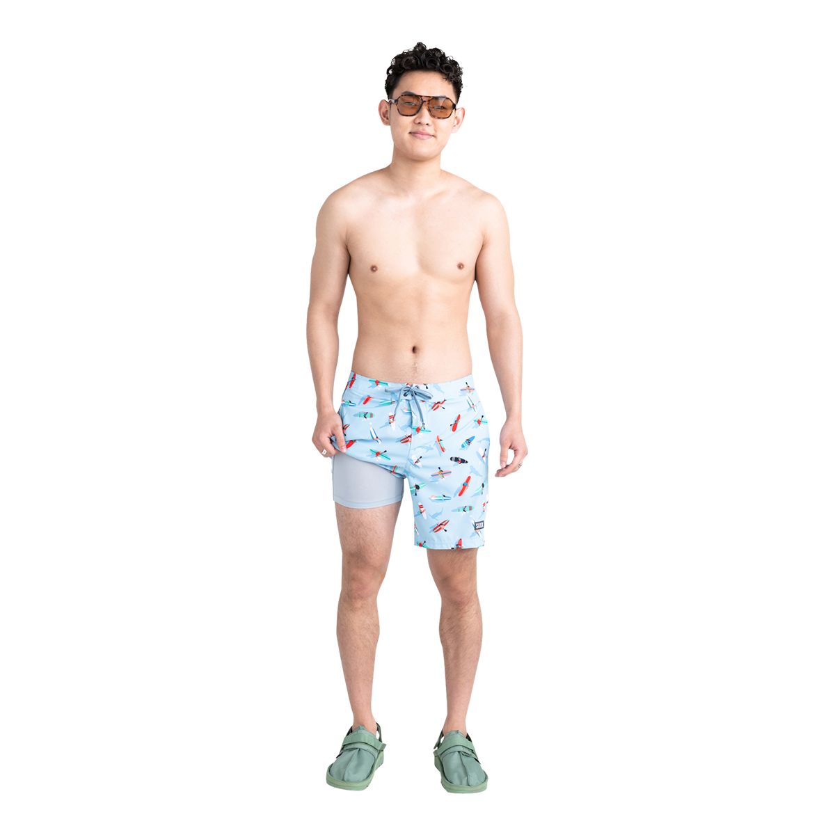 Saxx Men's Betawave 17 Inch 2N1 Boardshorts Peddlers Shorts