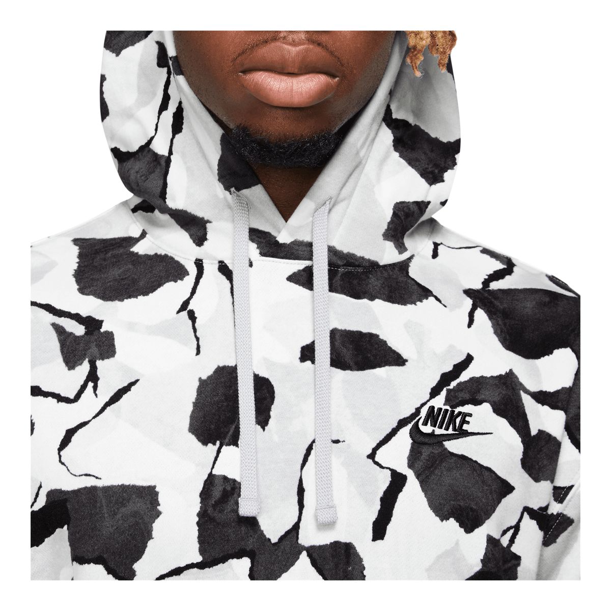 Nike Sportswear Men's Club+ All Over Print Pullover Hoodie