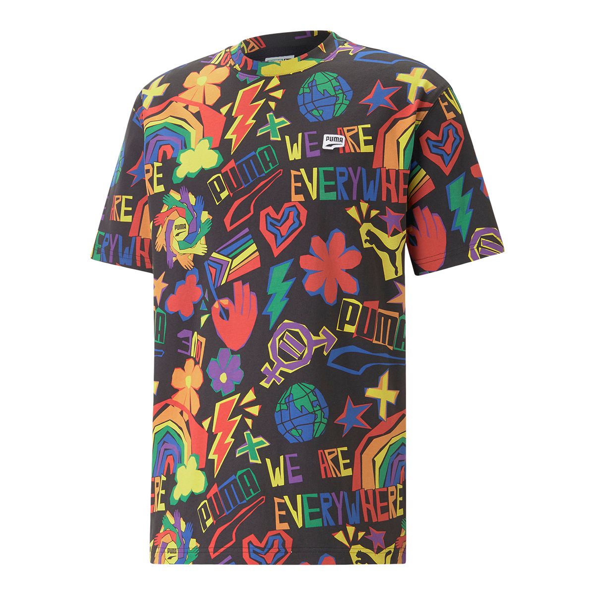 PUMA Men's DT Pride All Over Print T Shirt