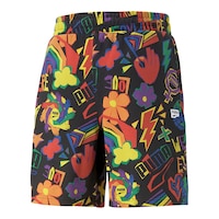 PUMA Men's DT Pride All Over Print 8 Inch Shorts Front_Angled_Left