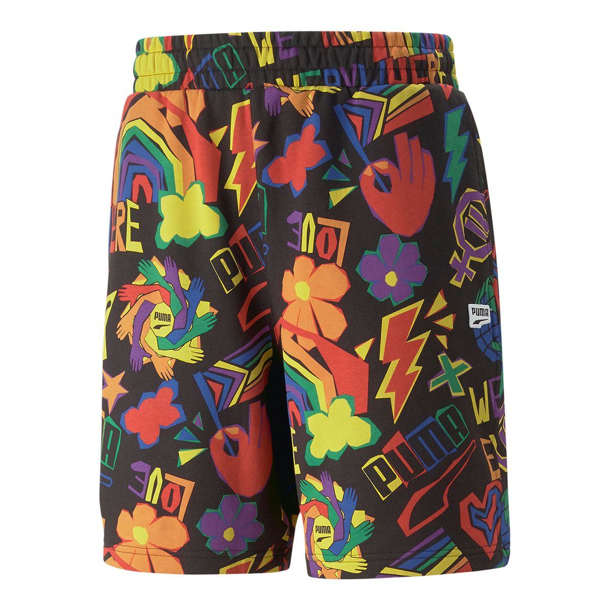 PUMA Men's DT Pride All Over Print 8 Inch Shorts