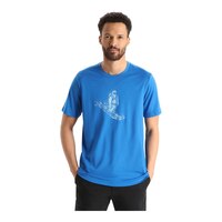 Icebreaker Men's Tech Lite II Skiing Yeti T Shirt Front_Flat