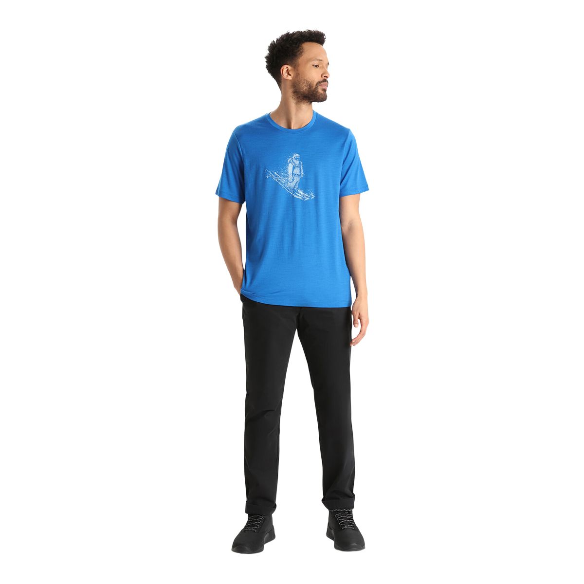 Icebreaker Men's Tech Lite II Skiing Yeti T Shirt