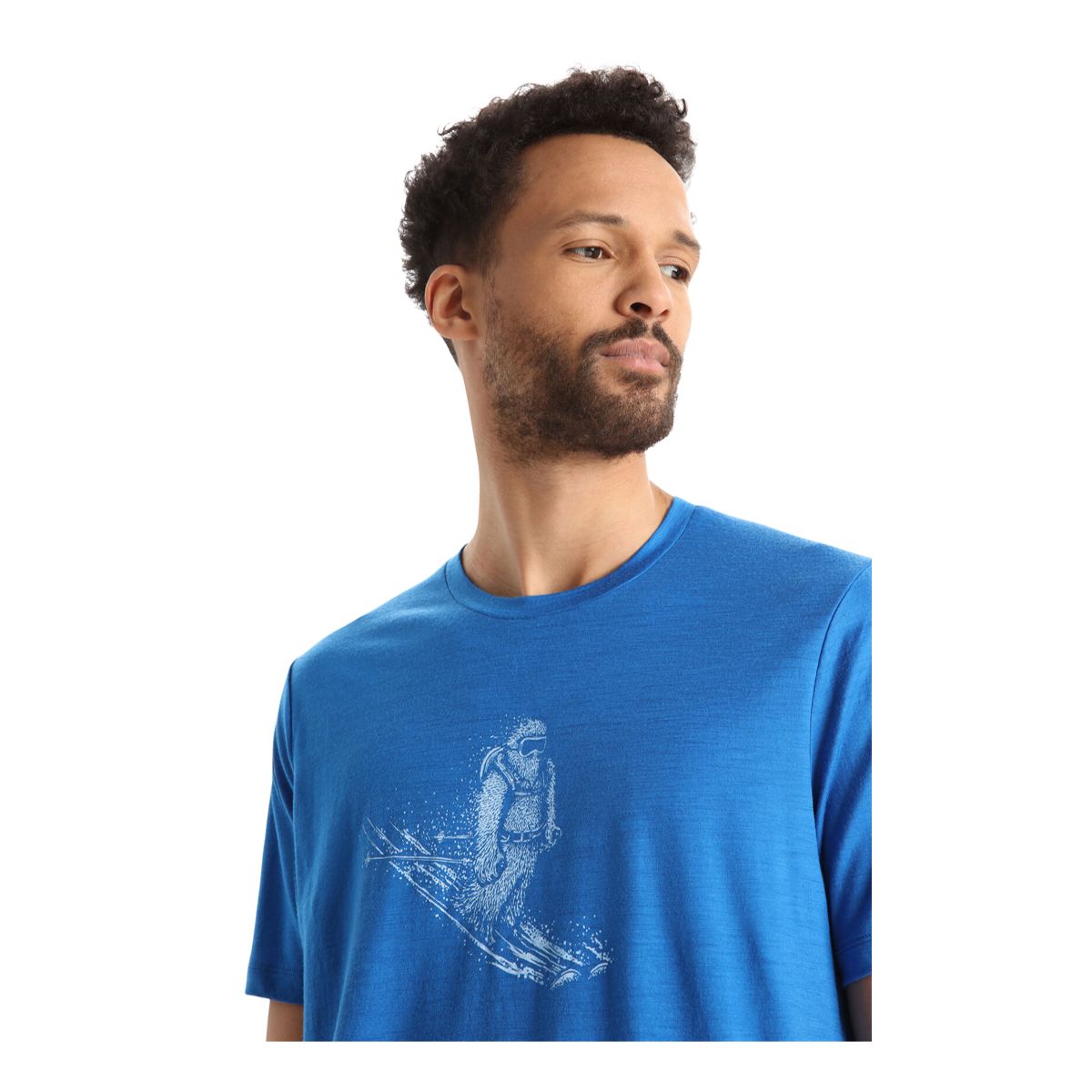 Icebreaker Men's Tech Lite II Skiing Yeti T Shirt