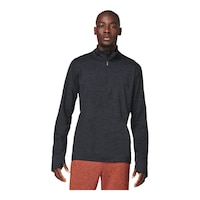 FWD Men's Outdoor 1/4 Zip Long Sleeve Top Front_Flat