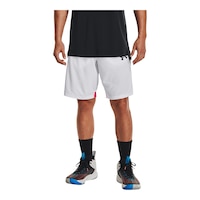 Under Armour Men's Baseline 10 Inch Shorts Front_Angled_Left