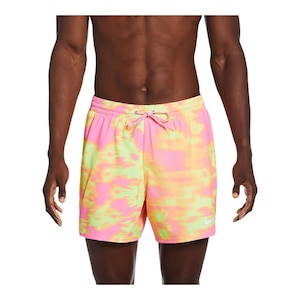 Nike Men's Floral Fade 5 Inch Volley Shorts
