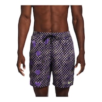 Nike Men's Smiles Check 7 Inch Volley Shorts Front_Flat