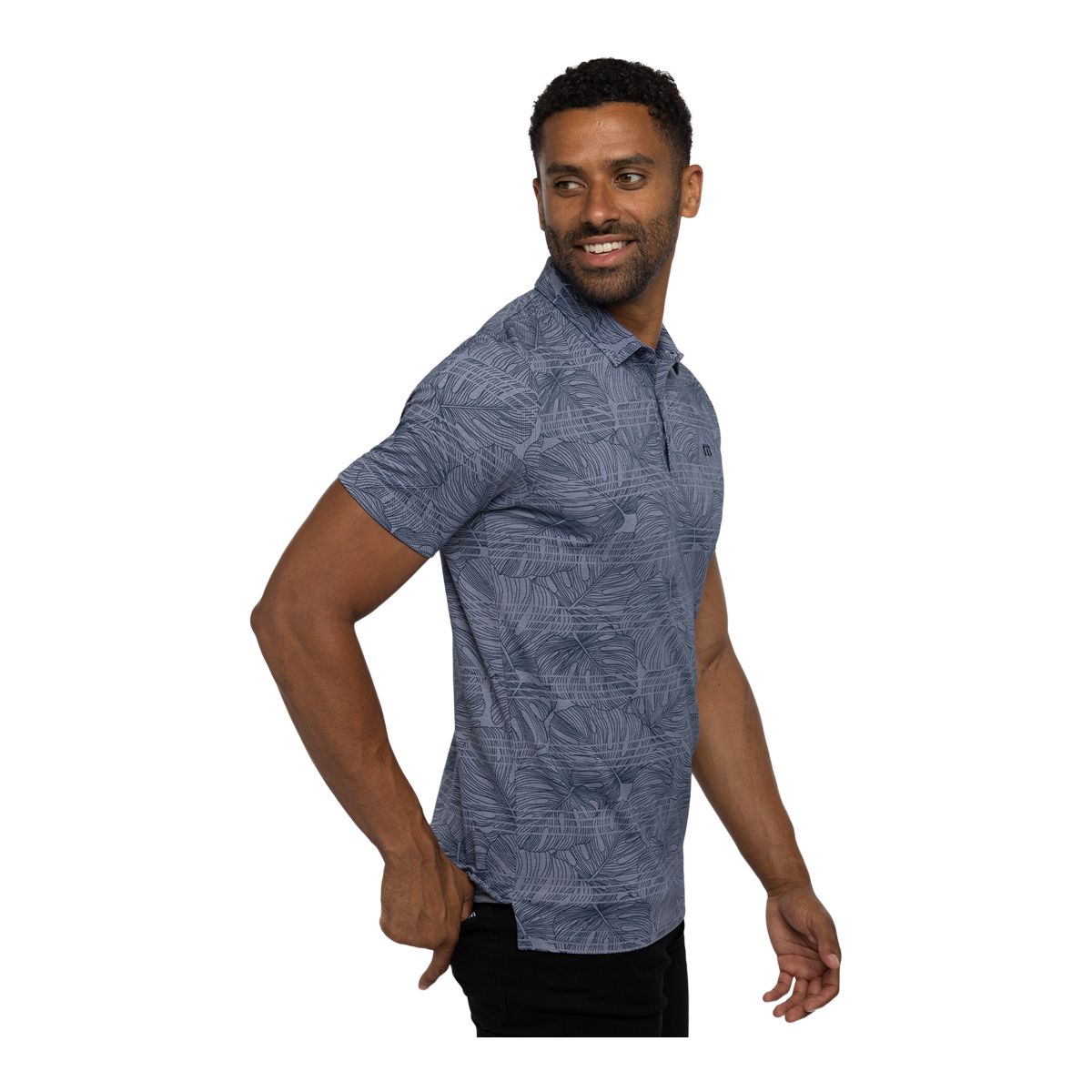 TravisMathew Men's Dolphin Dive Polo T Shirt | Atmosphere