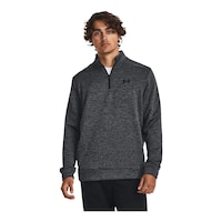 Under Armour Men's Armour Fleece Twist 1/4 Zip Long Sleeve Top Front_Angled_Left