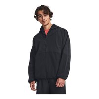 Under Armour Men's Rush Woven 1/2 Zip Hooded Jacket Front_Angled_Left