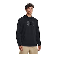 Under Armour Men's Armour Fleece Big Logo Pullover Hoodie Front_Angled_Right