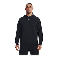 Under Armour Men's Rival Fleece Pullover Hoodie Front_Flat