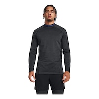 Under Armour Men's ColdGear® Twist Mock Long Sleeve Shirt Front_Flat