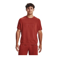 Under Armour Men's Project Rock Terry Gym T Shirt Front_Flat