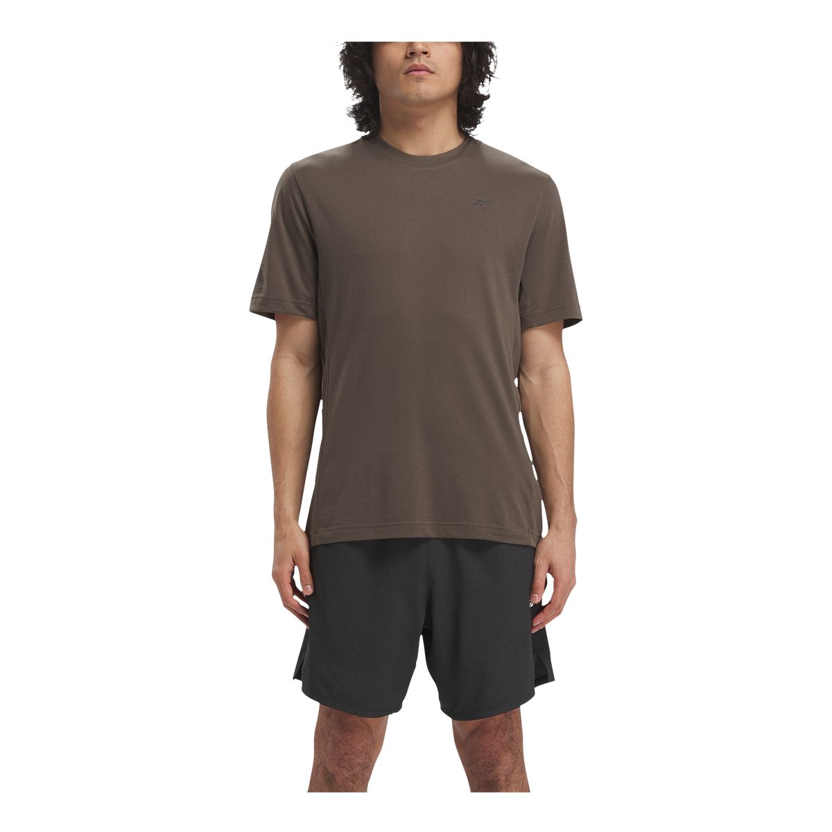 Reebok dri fit t shirt mens brown Outlet