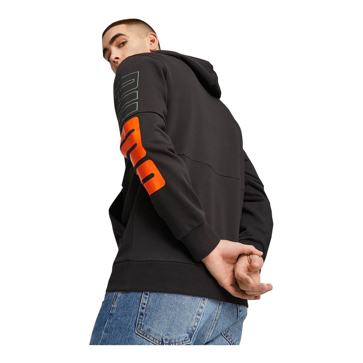 PUMA Men's Power Colour Block Pullover Hoodie