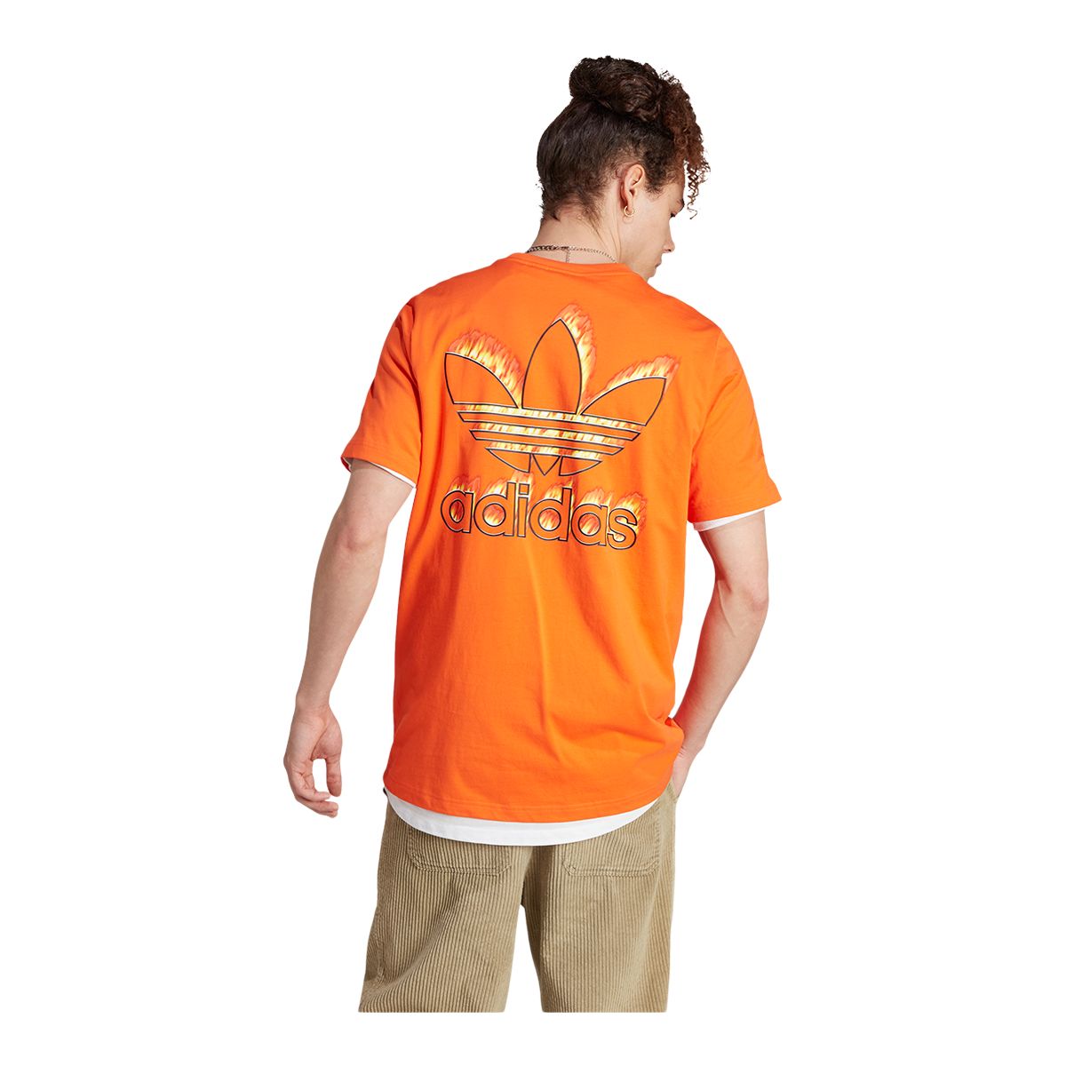 adidas Originals Men's Trefoil Fire T Shirt