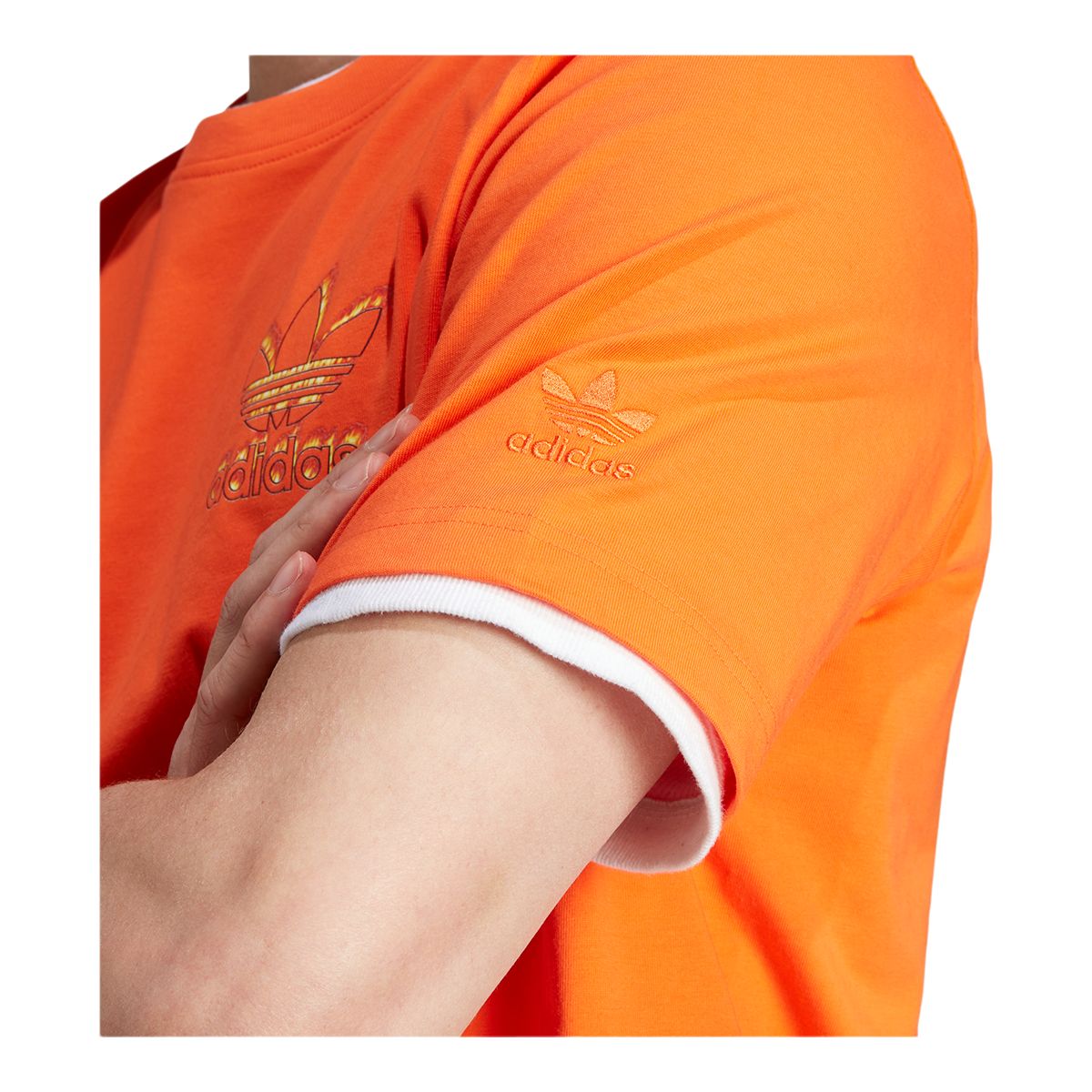 adidas Originals Men's Trefoil Fire T Shirt