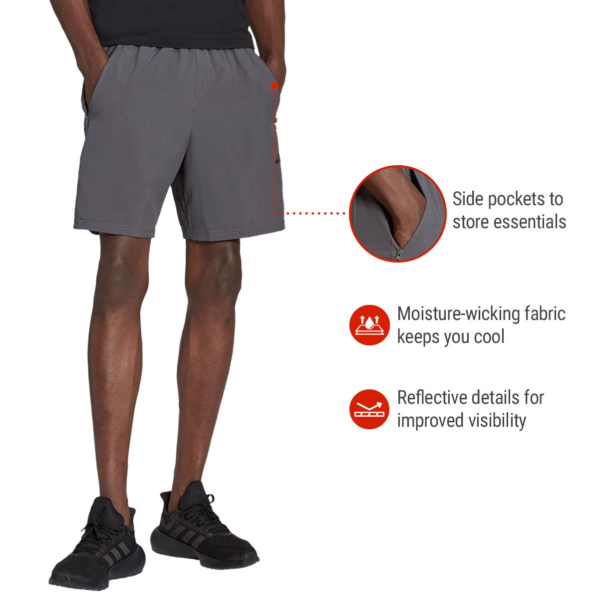 adidas Men's Train Essentials Woven 7 Inch Shorts