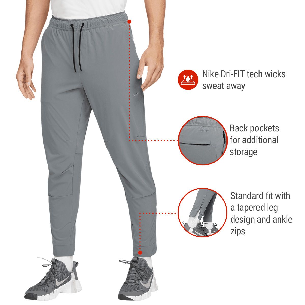Nike Men's Dri-FIT Unlimited Taper Pants